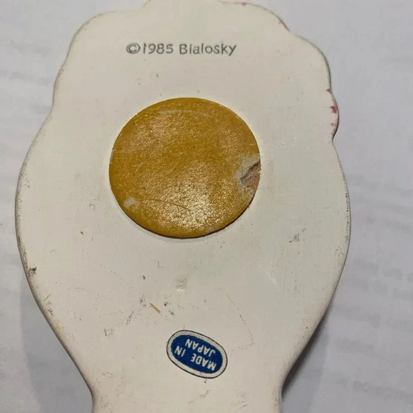 Vintage 1985 Bialosky Made in Japan Upside Down Bear Porcelain Wall Hook Hanger - Picture 2 of 3